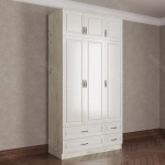 Шкаф распашной с антресолью 3/6 (мадес)