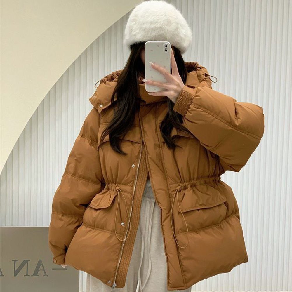 Женский пуховик оверсайз