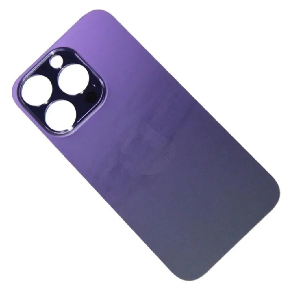Задняя крышка для Apple iPhone 14 Pro Темно-фиолетовый (широкий вырез под камеру) - Премиум