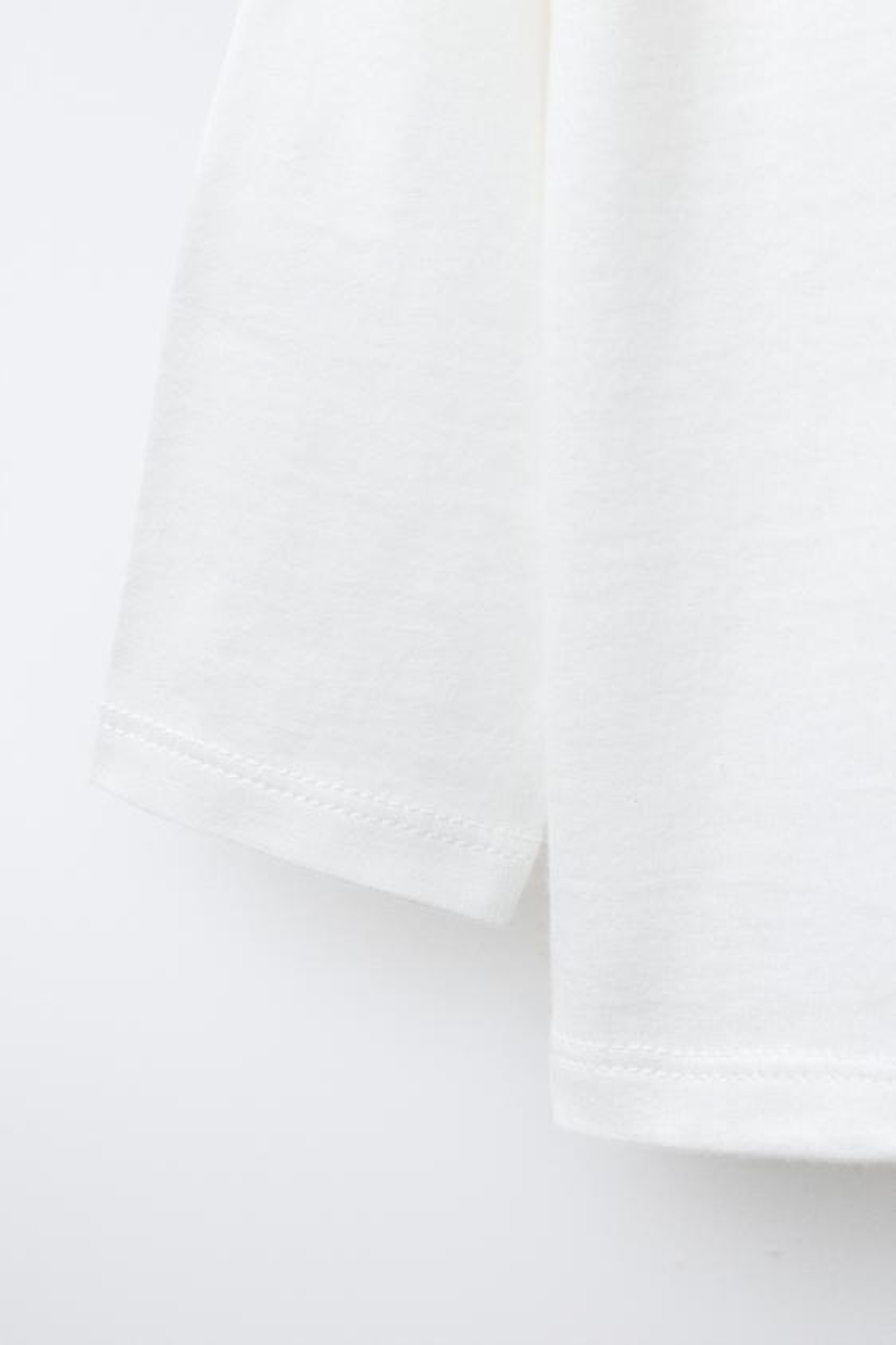 ZARA ФУТБОЛКА С АППЛИКАЦИЕЙ МЕДВЕДЕЙ ИЗ МАХРОВОЙ ТКАНИ, ЖЕЛТОВАТО-БЕЛЫЙ