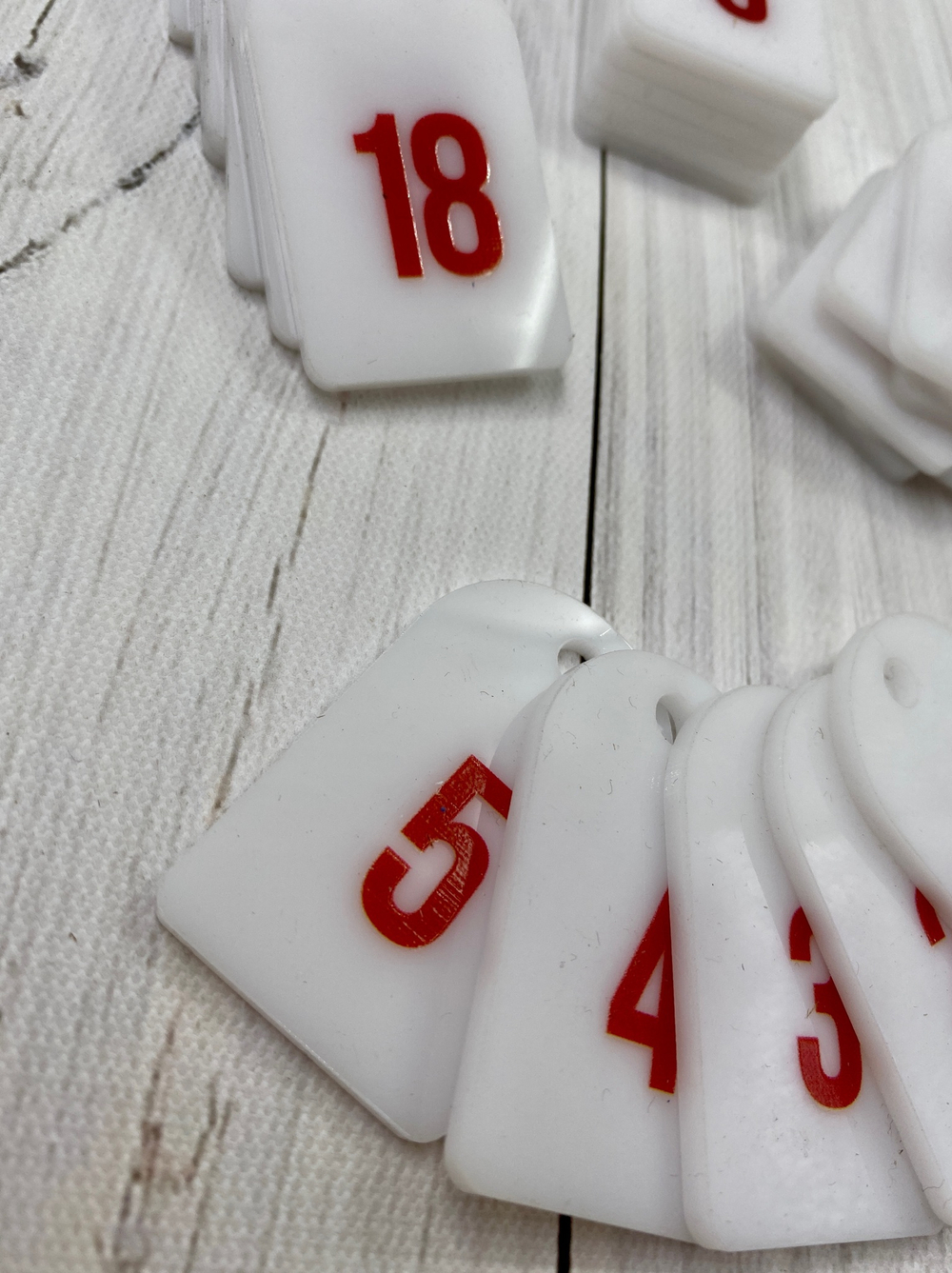 Номерки для ключей 30х50 (Комплект)