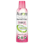 Aurora Nutrascience, Mega-Liposomal™, витамин D3/K2+ с витамином C, вкус органических фруктов, 480 мл (16 жидк. унций)
