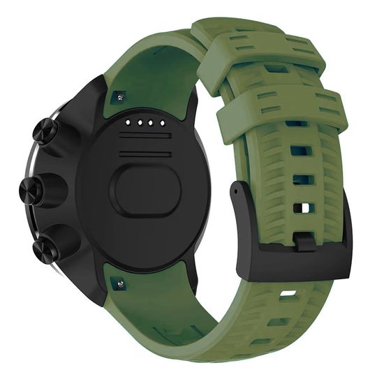 Ремешок силиконовый для Suunto 9 / 9 Baro быстросъемный 24 мм (Болотный)