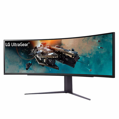 МОНИТОР 49" LG 49GR85DC-B черный (VA, 5120x1440, 240Hz, 1 ms, изогнутый)