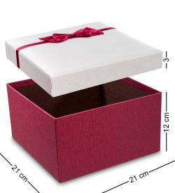 Packing Symphony WF-39/3-A Коробка «Прямоугольник» цв.бордов./бел.