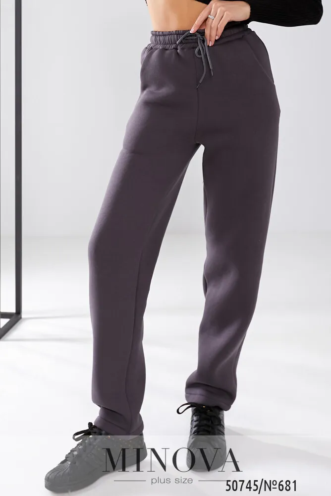 Брюки 681-темно-серый Minova