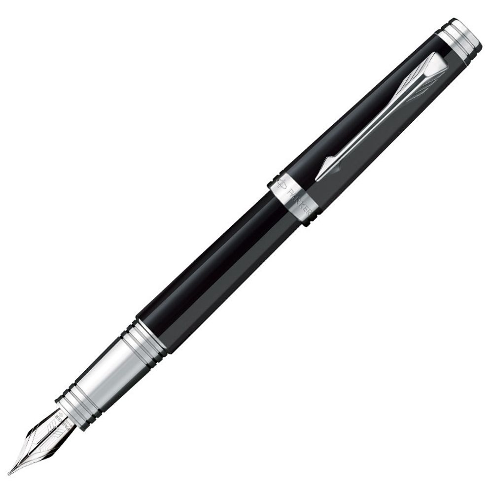 Parker Premier Lacque F560 Black ST перо золото 18Ct M (S0887860)