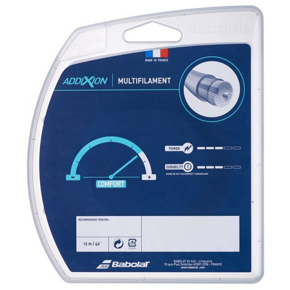Теннисные струны Babolat Addixion (12 m) - натуральные