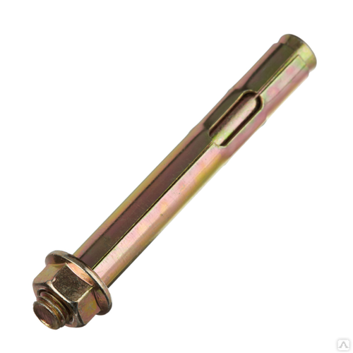 Анкерный болт с гайкой 14*200 жёлтый цинк