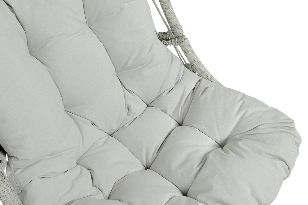 "Севилья" кресло-кокон из искусственного ротанга, цвет светло-серый