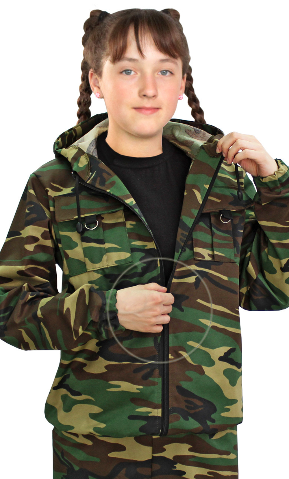 Костюм детский "Зарница" зеленый кмф