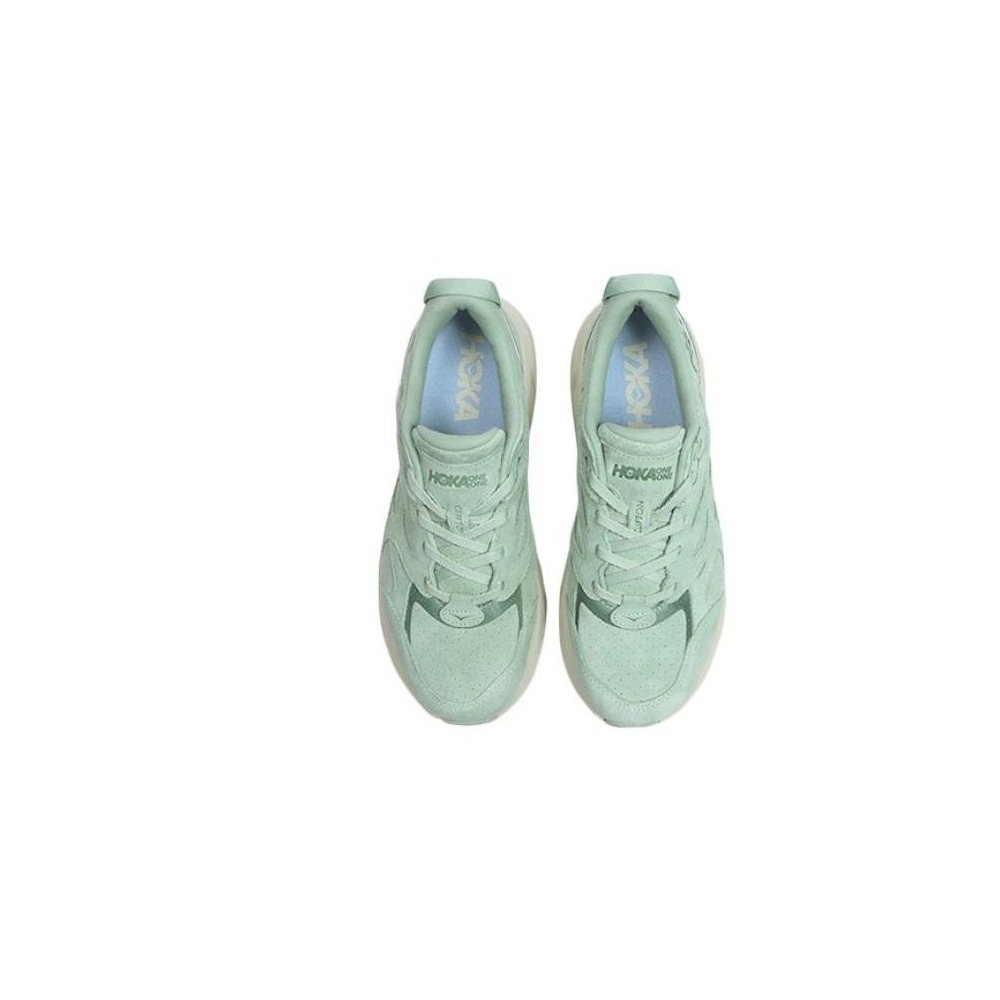 Кроссовки женские HOKA U CLIFTON L SUEDE Smoke Green / Celadon Tint