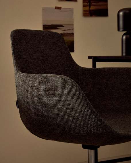 Рабочее кресло на колесиках Tissiana темно-серое