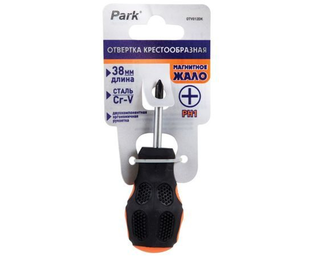 Отвертка Park крестовая РН1 х38 мм OTV012DK (356012)