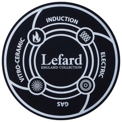 КАСТРЮЛЯ ЭМАЛИРОВАННАЯ LEFARD С КРЫШКОЙ 3,8Л, ДИА.20СМ ПОДХОДИТ ДЛЯ ИНДУКЦИОН.ПЛ