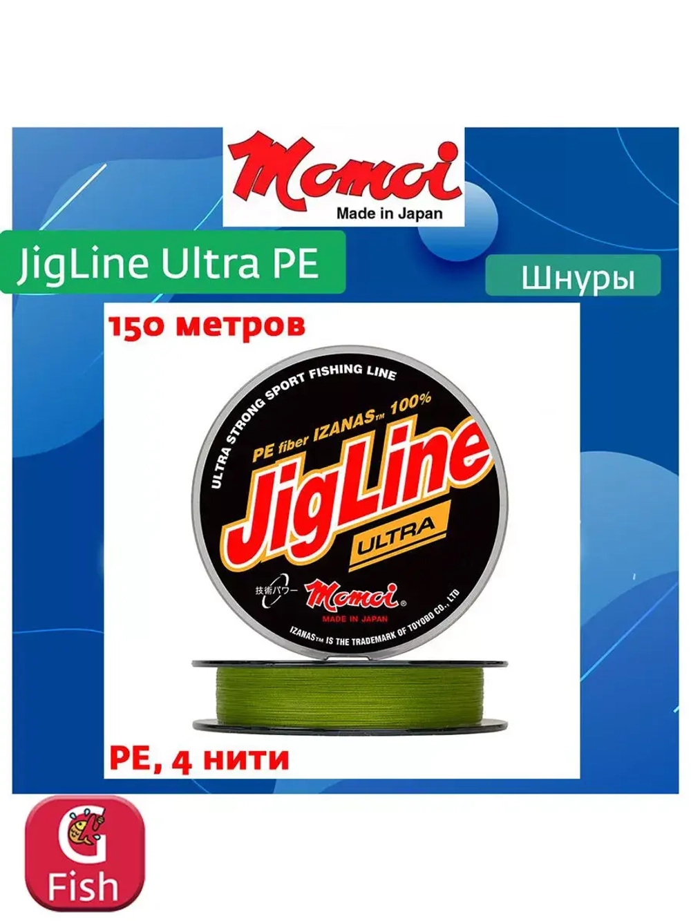 Плетеный шнур для рыбалки 100м, 0,08мм, 5,