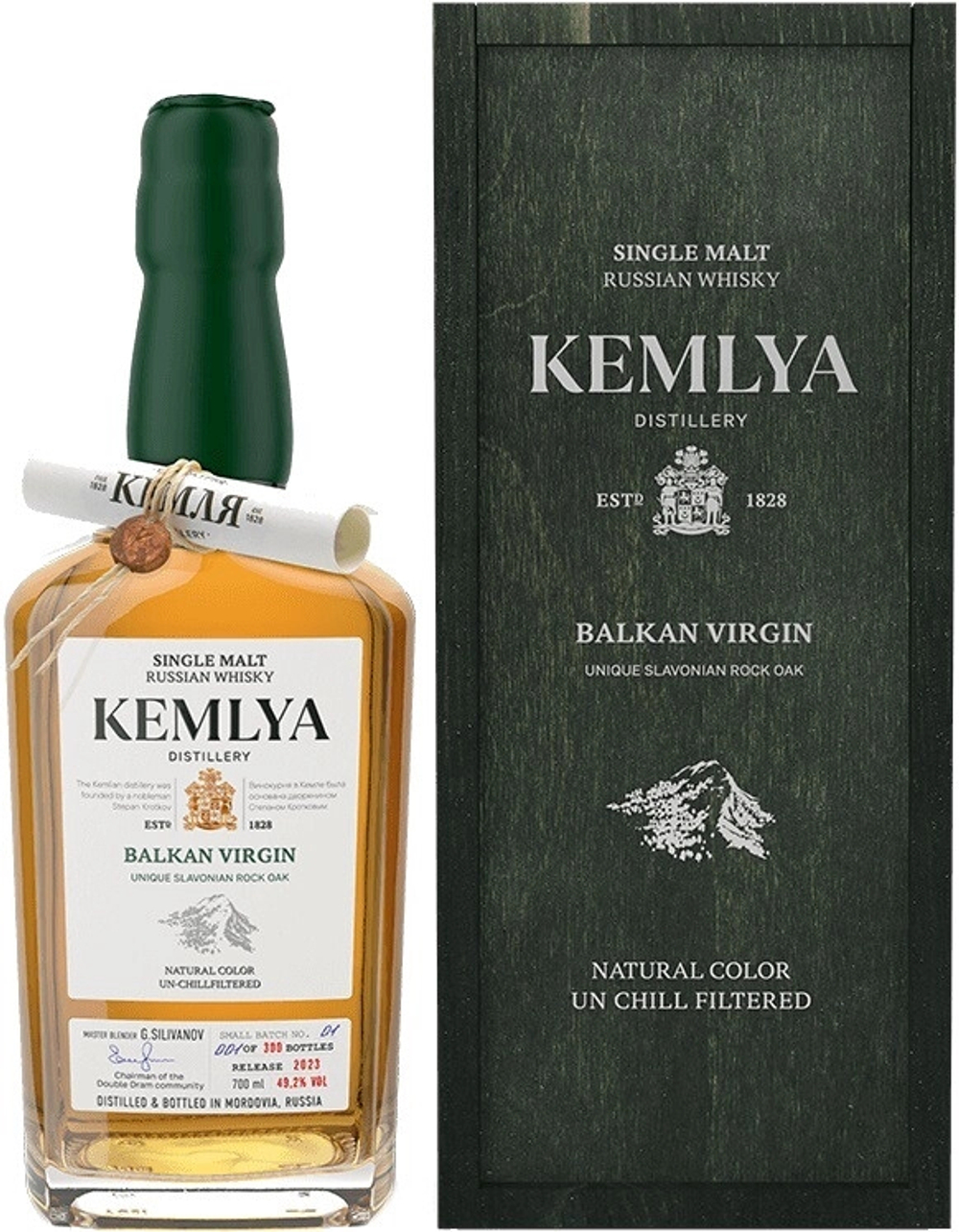 Виски Kemlya Balkan Virgin, 0.7 л