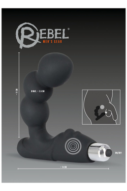 Rebel Bead-shaped Prostate Stimulator - Стимулятор простаты с вибрацией