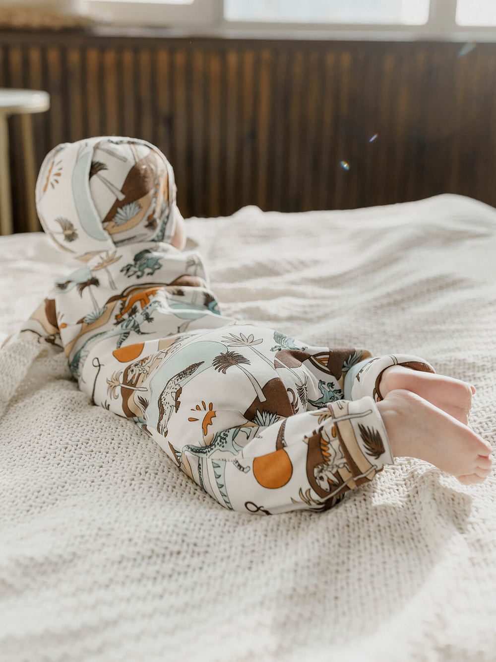 Комбинезон Mjölk Sleep and Play Dinoworld, на манжетах