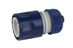 Коннектор шланг Green Apple 1/2" (12мм) аквастоп пластик Эко 27968