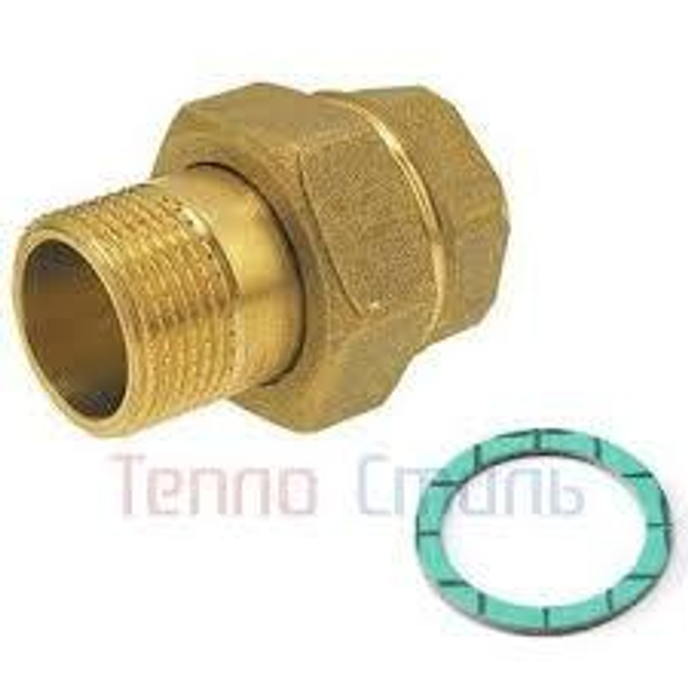 STOUT Разъемное соединение "американка" ВН, уплотнение под гайкой по плоскости, 1”*