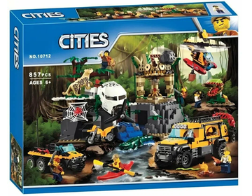 Конструктор Cities «База исследователей джунглей» 857 деталей , Bela арт. 10712