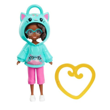 Polly Pocket - Кукла в бирюзовой блузке Подвеска HKV99