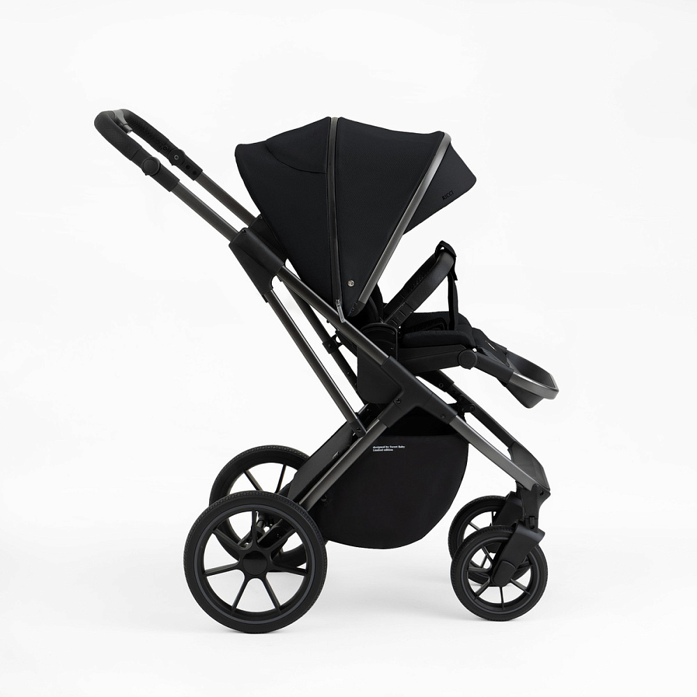 Детская коляска Sweet Baby Ricci 2 в 1 2024 Black 426669