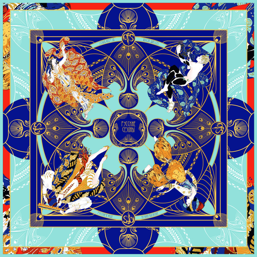 Платок «Русские сезоны. Леон Бакст»