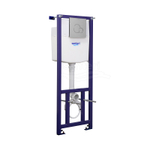 Пэк: Santeri Альфа комфорт подвесной унитаз с сиденьем + инсталляция + панель смыва