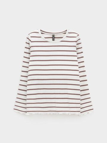 лонгслив  для девочки  КР 302820/сахар,капучино,полоска к631