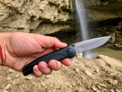 Складной нож Biker Z M390 (Cryo) StoneWash