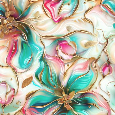 Яркие изумрудные цветы с поталью