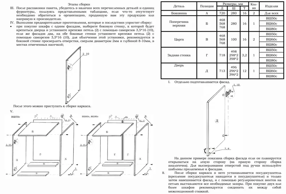 Шкаф сушилка SMIR 500х300 мм беленый дуб левый