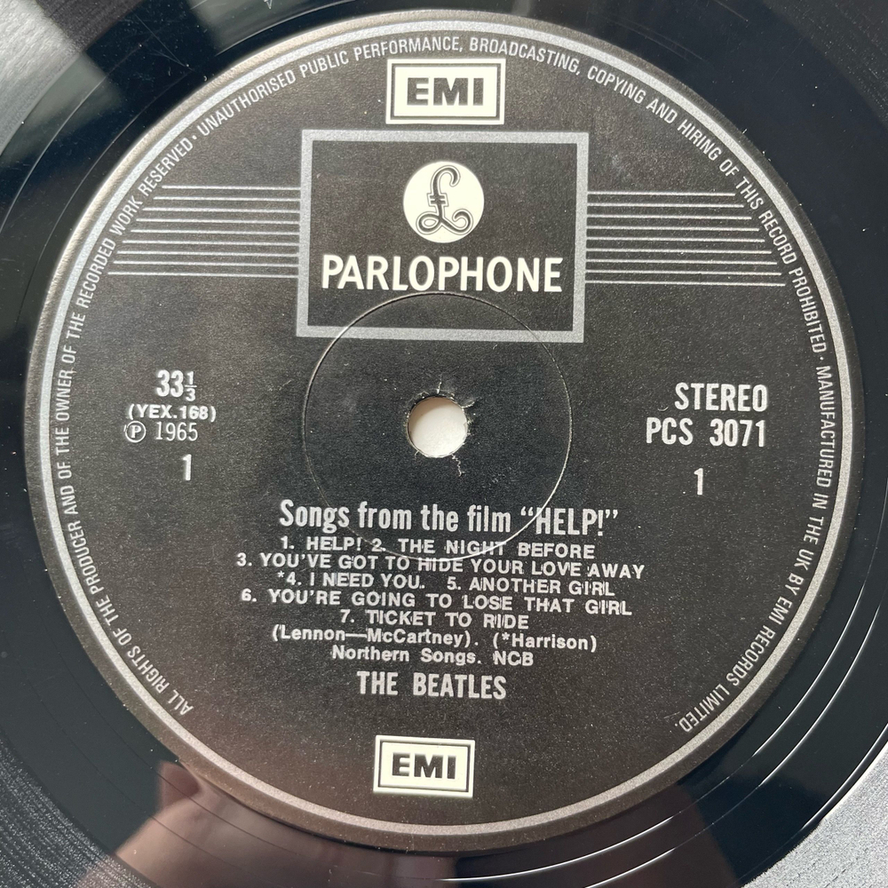 Винтажная виниловая пластинка LP The Beatles Help (Англия 1980)