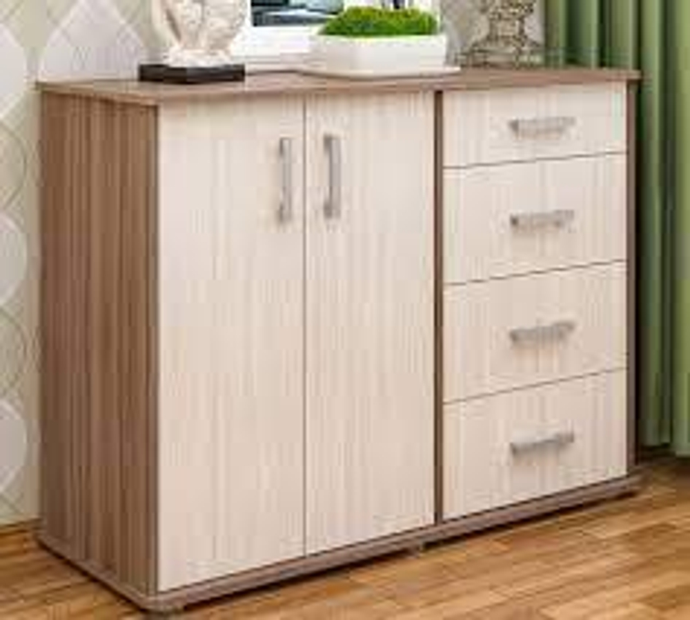 Комод № 16 шимо темный/шимо светлый