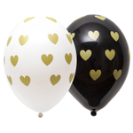 Шар латексный 35см Сердца (Ассорти)