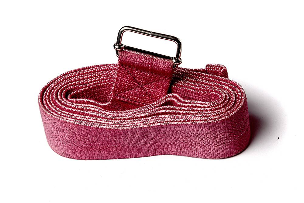 Ремень для йоги хлопковый Nature Color длиной 270 см Рамайога