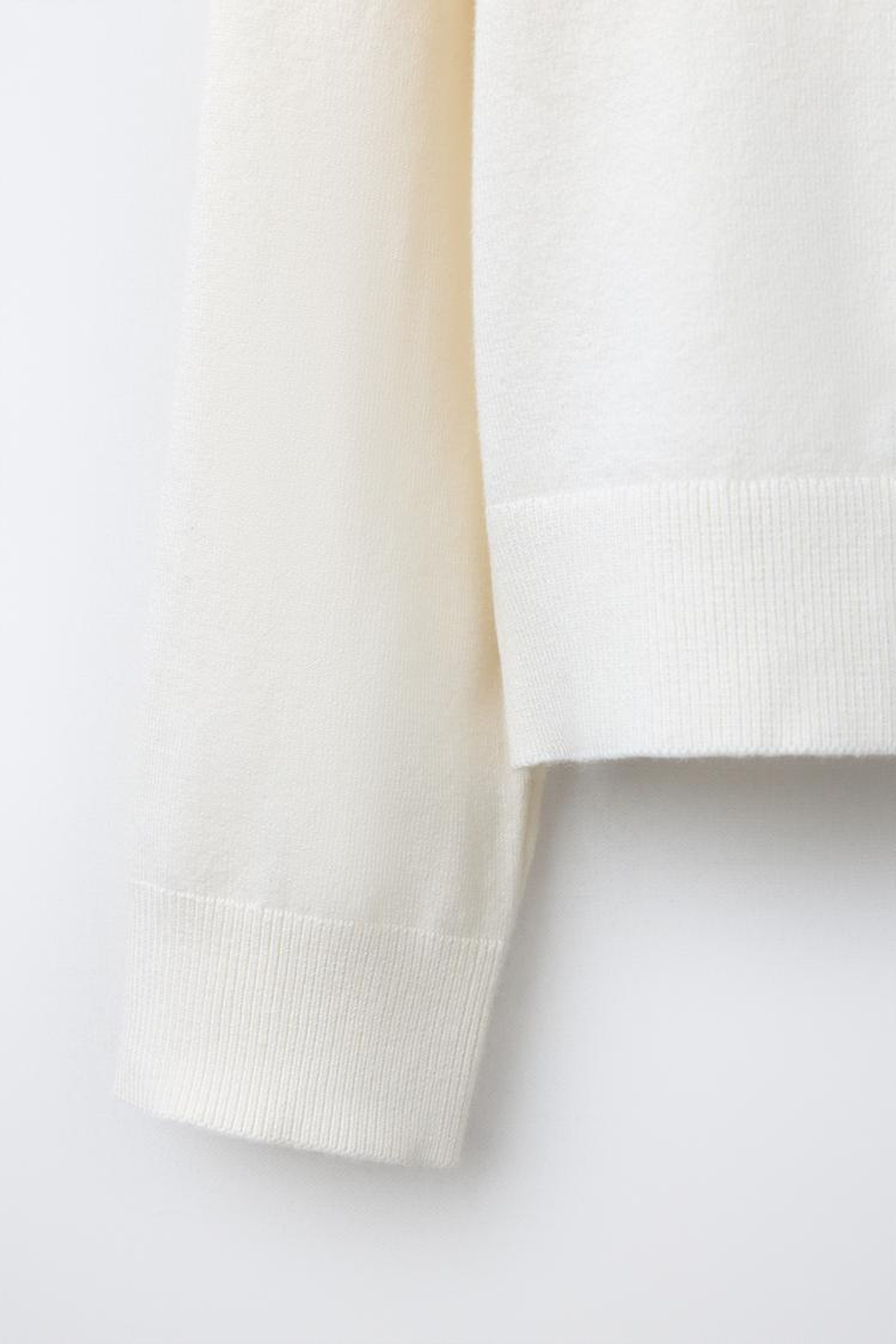 ZARA ОДНОТОННЫЙ КАРДИГАН, ЭКРЮ