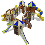 Игровой комплекс для детей 6-12 лет для уличной площадки