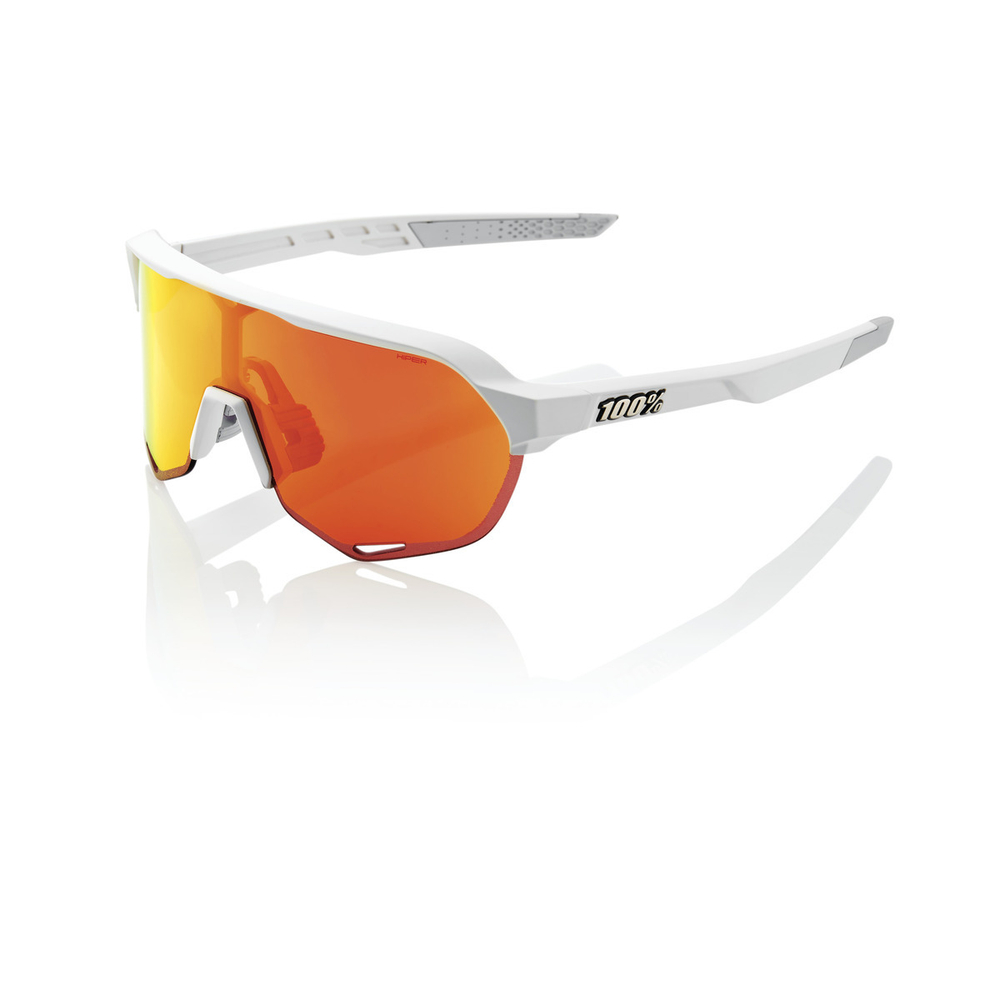 Спортивные очки 100% S2 / Soft Tact Off White / HiPER Red Multilayer Mirror Lens