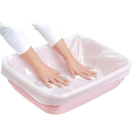 Туалет-лоток IMAC DUO для кошек с совочком на подставке нежно-розовый 50х40х15