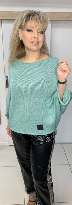 Черные со "стальными" лампасами брюки-штанишки