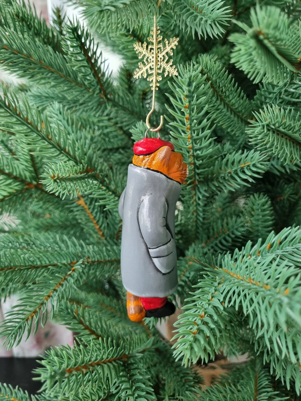 Питерский кот ёлочная игрушка ручная работа