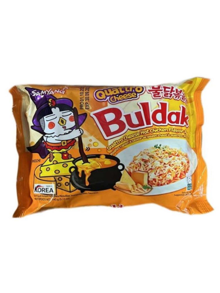 Лапша Samyang Quattro Cheese Острая курица 4 сыра 145 г
