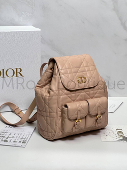 Рюкзак Dior Caro женский пудрово-розовый