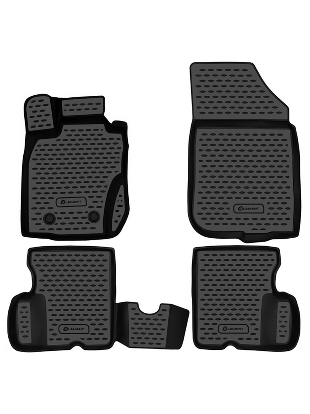 Коврики в салон для RENAULT Duster 4WD, 2011-2015, 4 шт. (полиуретан) NLC.3D.41.28.210KH