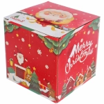 Кружка керамическая 400мл «Новогодние чудеса» с крышкой и ложкой