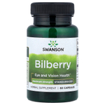 Swanson Vitamins, черника, стандартизированная, 60 капсул (250 мг в 1 капсуле)