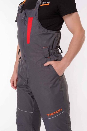 Костюм-поплавок "СКИФ" -40 кур+п/к (Таслан, серый/красн)